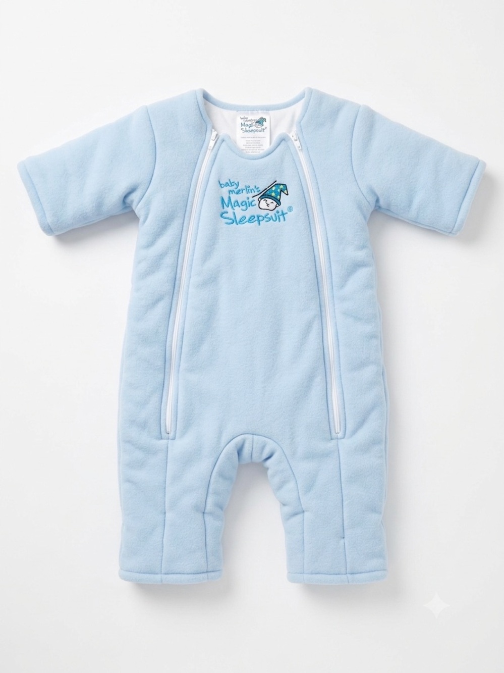 Baby Merlin's Magic Sleepsuit Light Blue Plush Sleep Sack